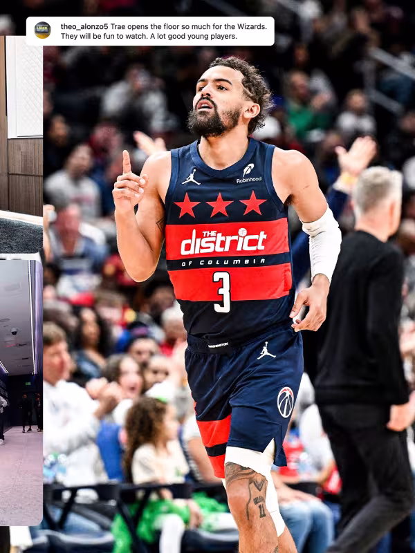 Trae Young, con la camiseta de Washington Wizards