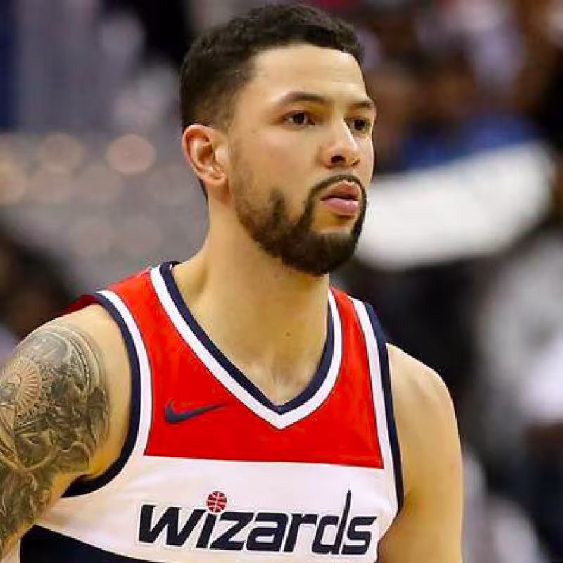 Austin Rivers, con la camiseta de los Wizards.