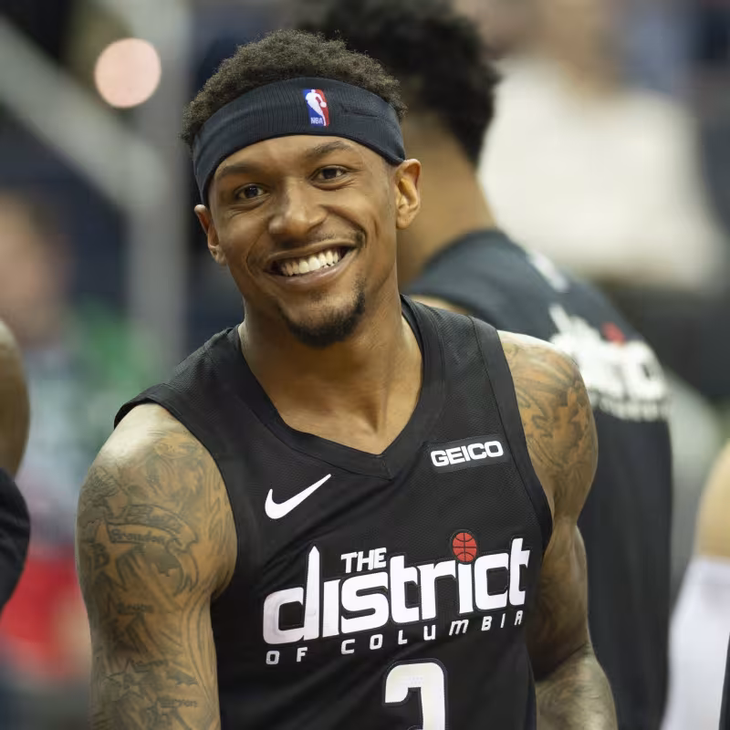 Bradley Beal en un partido con los Washington Wizards.