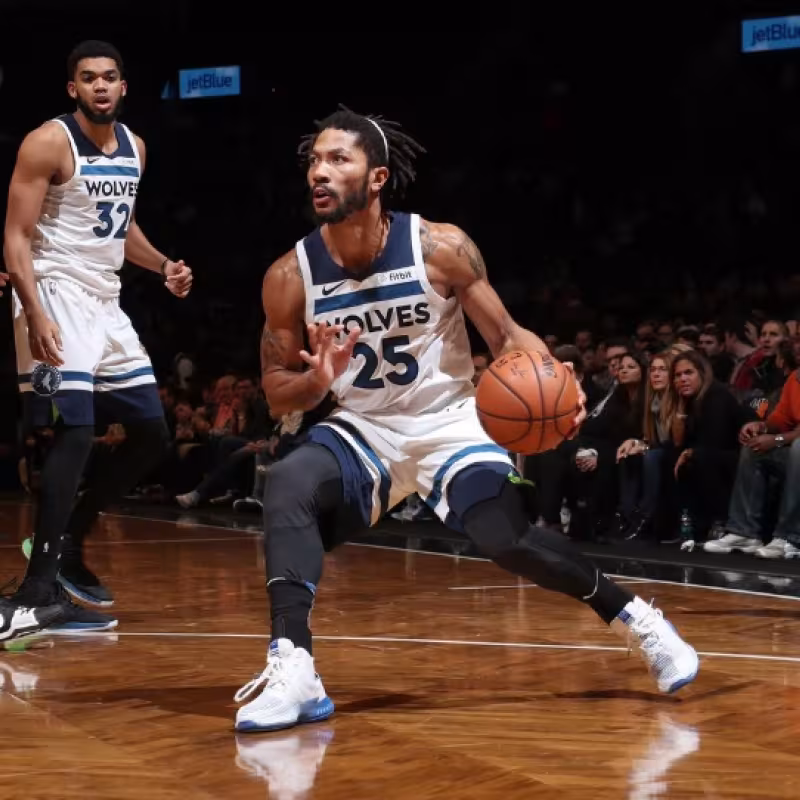 Derrick Rose, jugador de Minnesota Timberwolves.