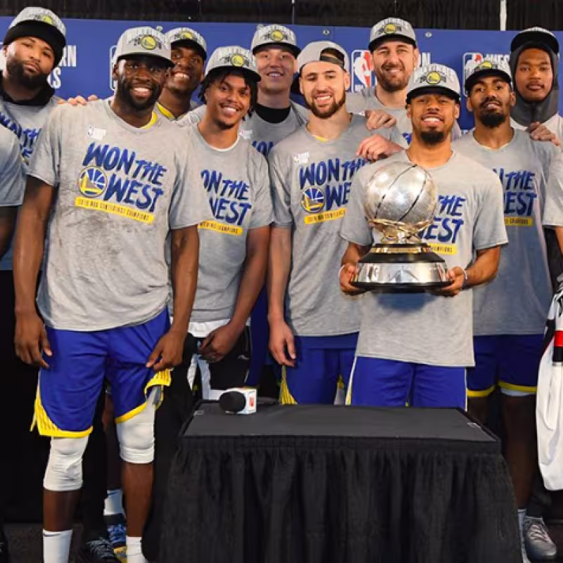 Los Warriors, actuales campeones de la Conferencia Oeste.