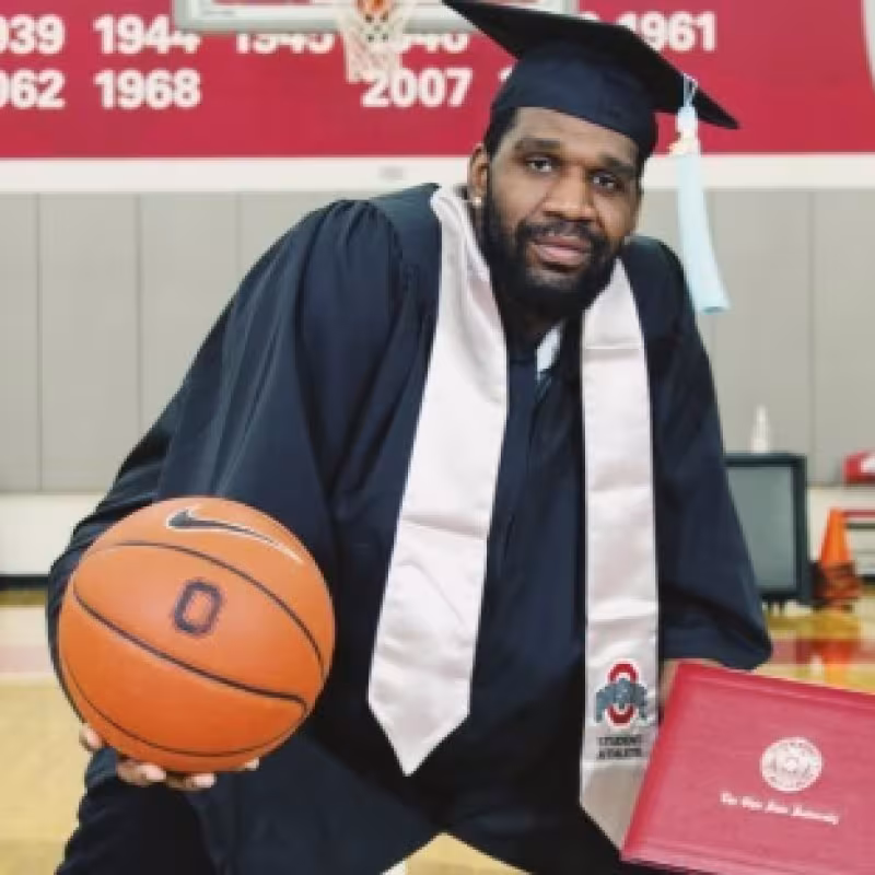 Greg Oden, ex jugador de la NBA entre 2007 y 2014.