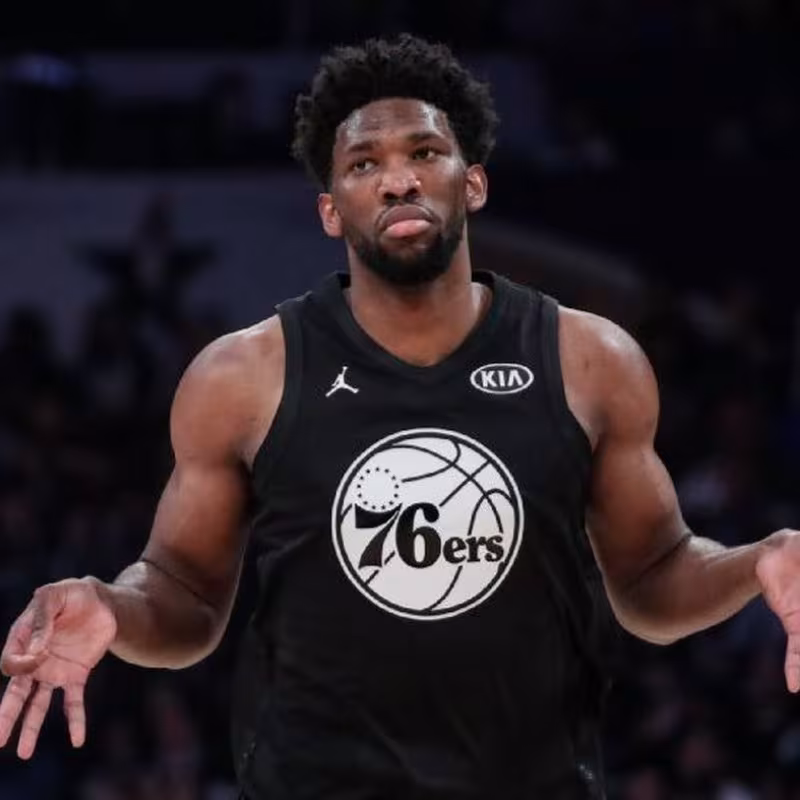 Joel Embiid, en el Partido de las Estrellas del All-Star de Charlotte 2019