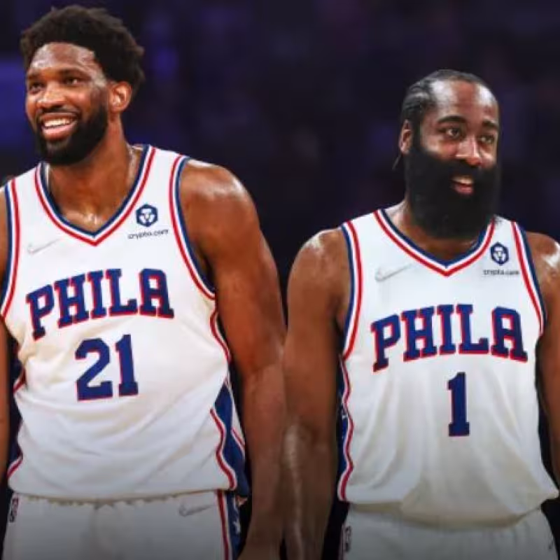 James Harden junto a Joel Embiid en esta nueva etapa "Foto: SI.com"