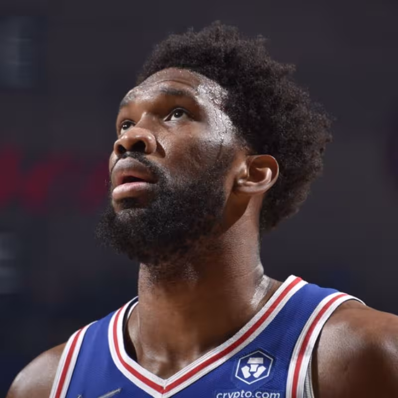 Joel Embiid, estrella de Philadelphia 76ers. 