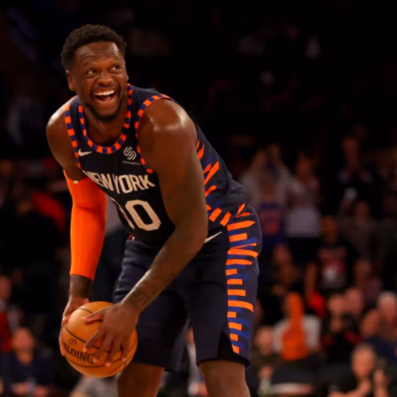 Julius Randle, durante un encuentro con los Knicks "Foto: Forbes"