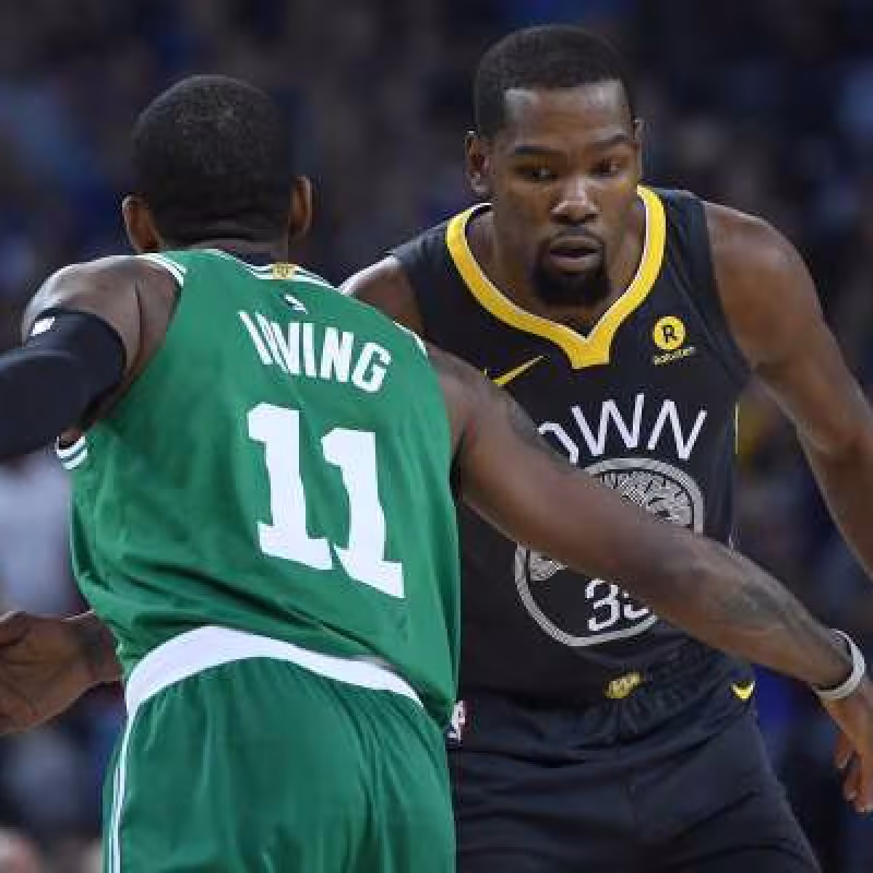 Kevin Durant y Kyrie Irving serán compañeros en los Nets.