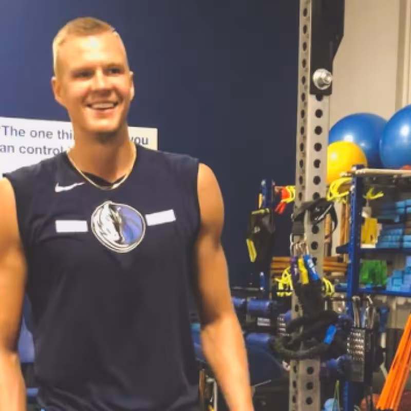 Kristaps Porzingis, jugador de Dallas Mavericks. 