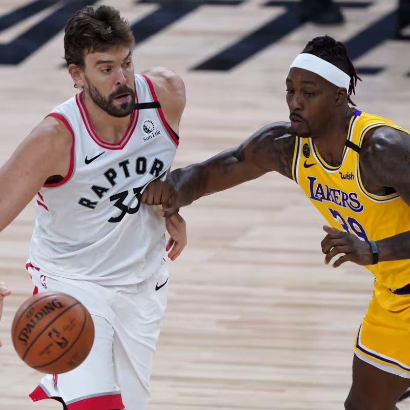 Marc Gasol, en un Raptors-Lakers.