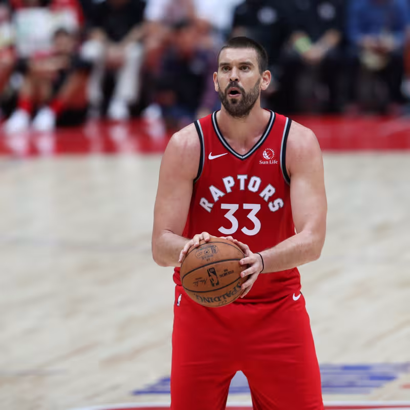 Marc Gasol con los Toronto Raptors.