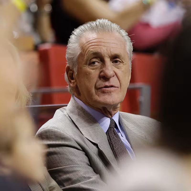 Pat Riley, gerente general de los Miami Heat.