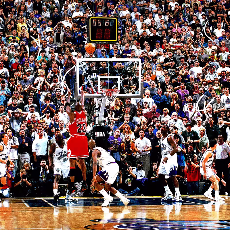 Michael Jordan, en el tiro de todos los tiempos. 