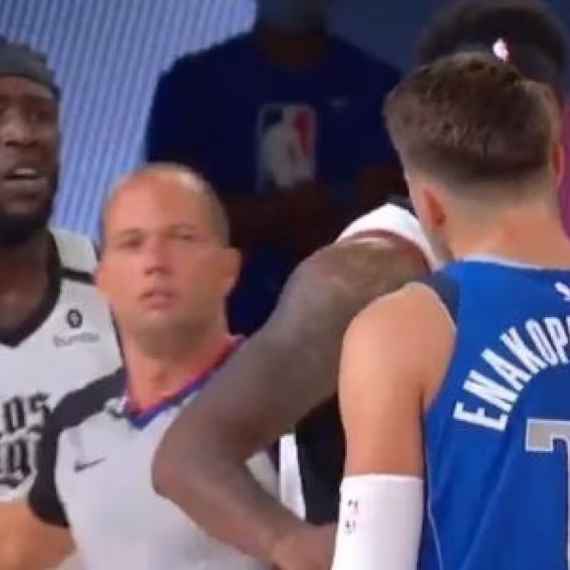 Montrezl Harrell tuvo un encontronazo con Doncic en la serie entre Clippers y Mavs.