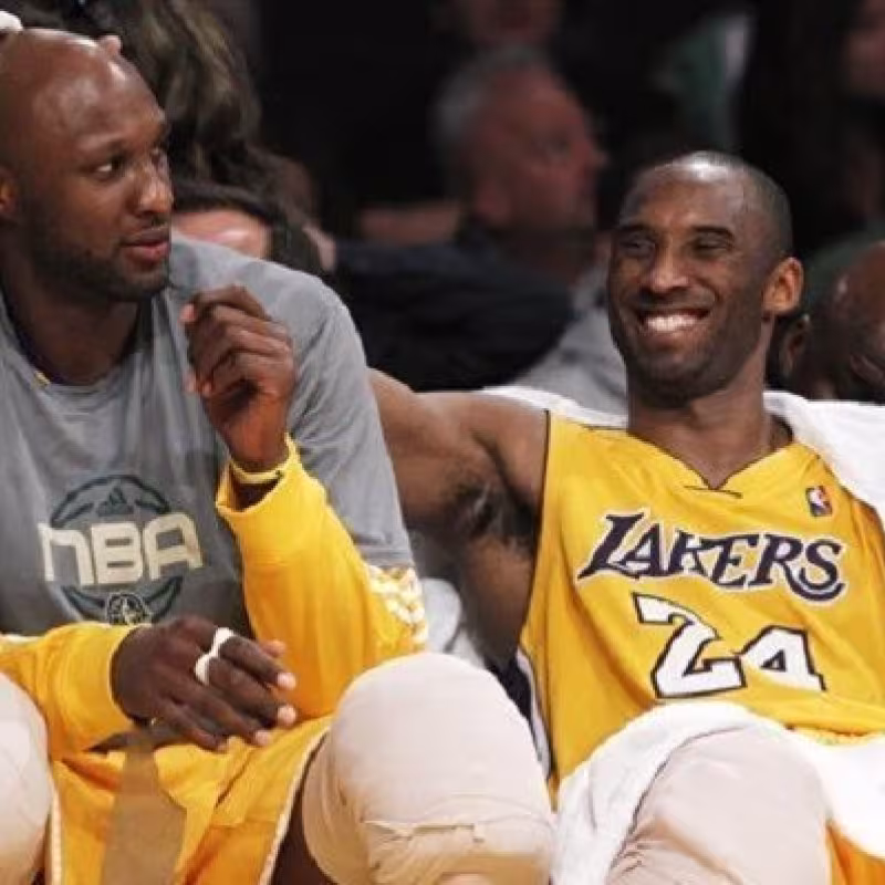 Odom y Kobe forjaron una amistad que trascenderá el tiempo. Foto: nba.com