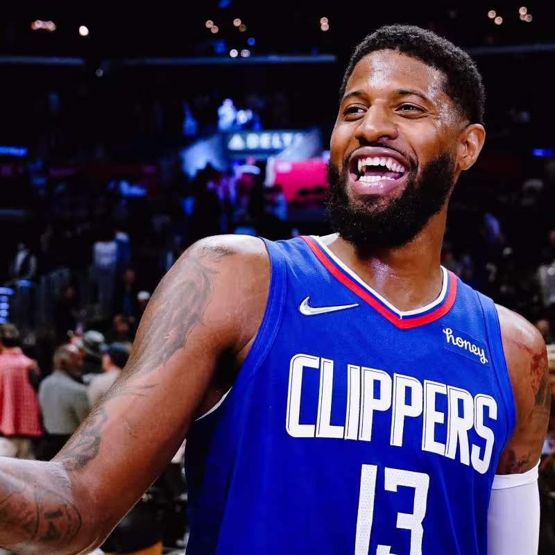 Paul George y Reggie Jackson, jugadores de Los Angeles Clippers.