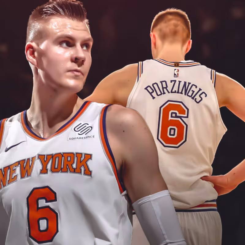 Porzingis, jugador de los Knicks. 