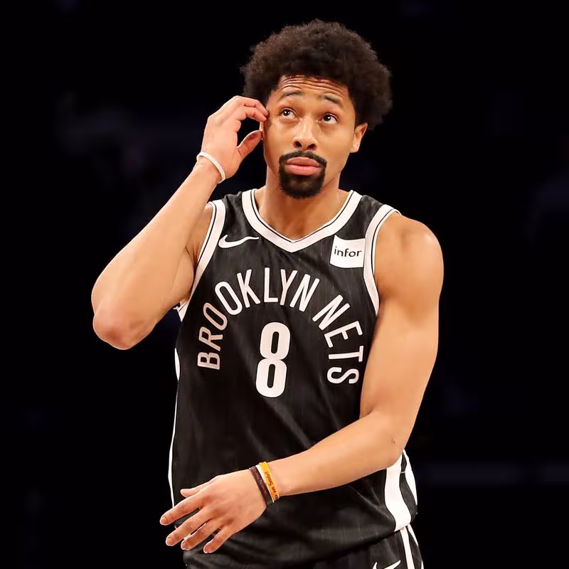 Spencer Dinwiddie jugando con los Brooklyn Nets.