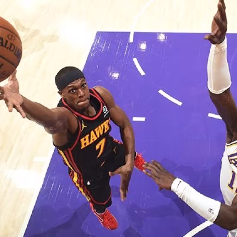 Rajon Rondo, jugador de Atlanta Hawks.