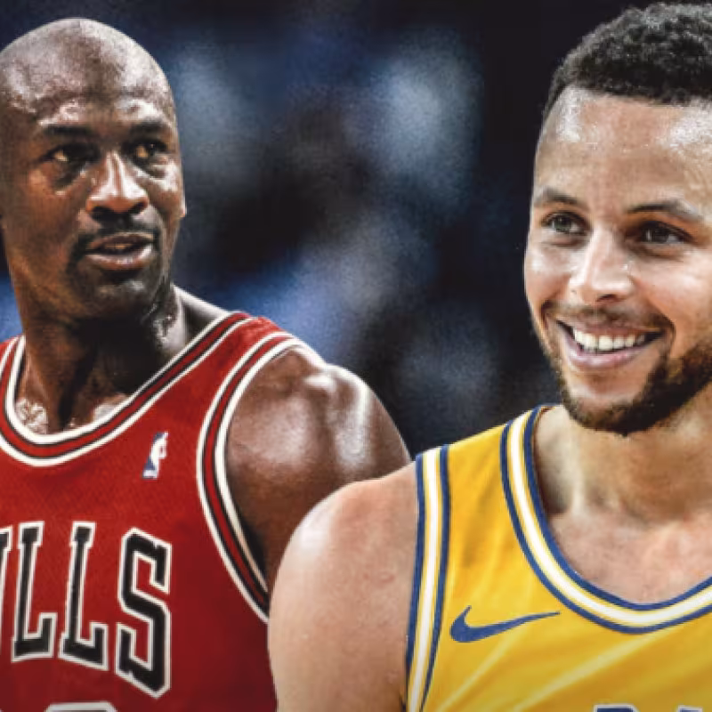 Stephen Curry se coloca a la altura de Michael Jordan "Foto: Clutch Points"