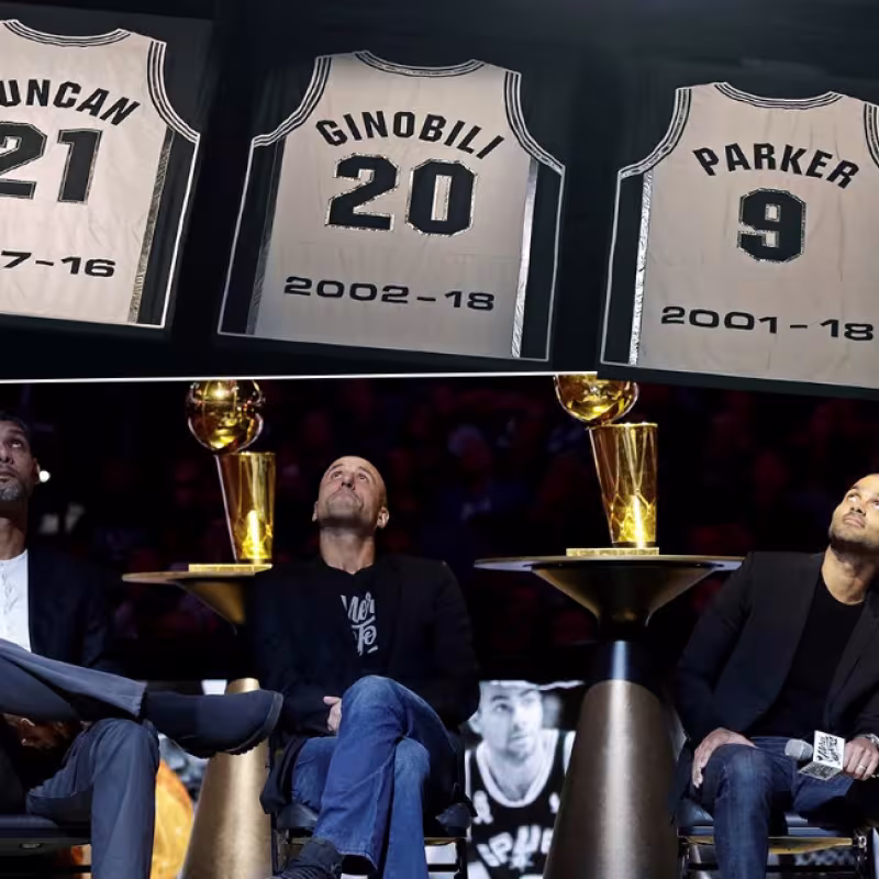 Los Spurs retiran la camiseta número '9' de Tony Parker