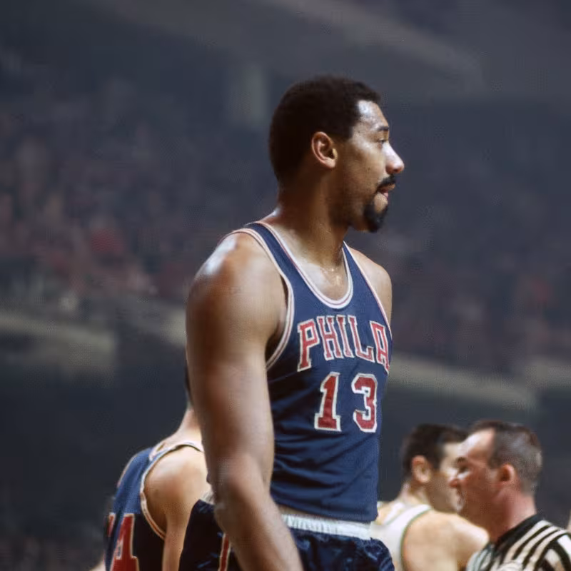 Wilt Chamberlain, uno de los mejores de la historia de la NBA. 