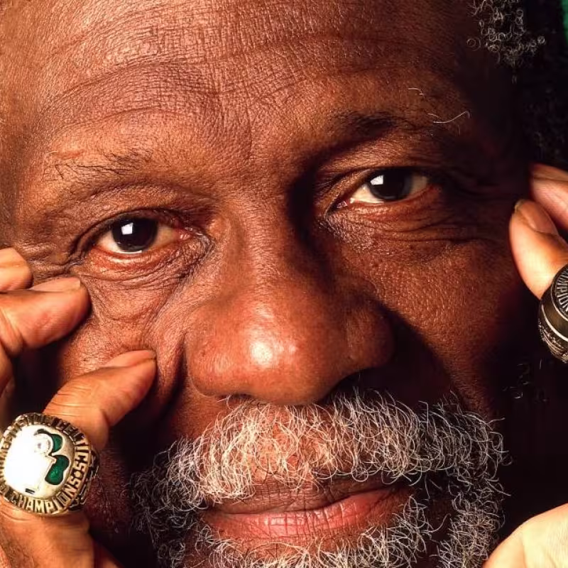 Bill Russell, uno de los jugadores más legendarios de la historia de la NBA.