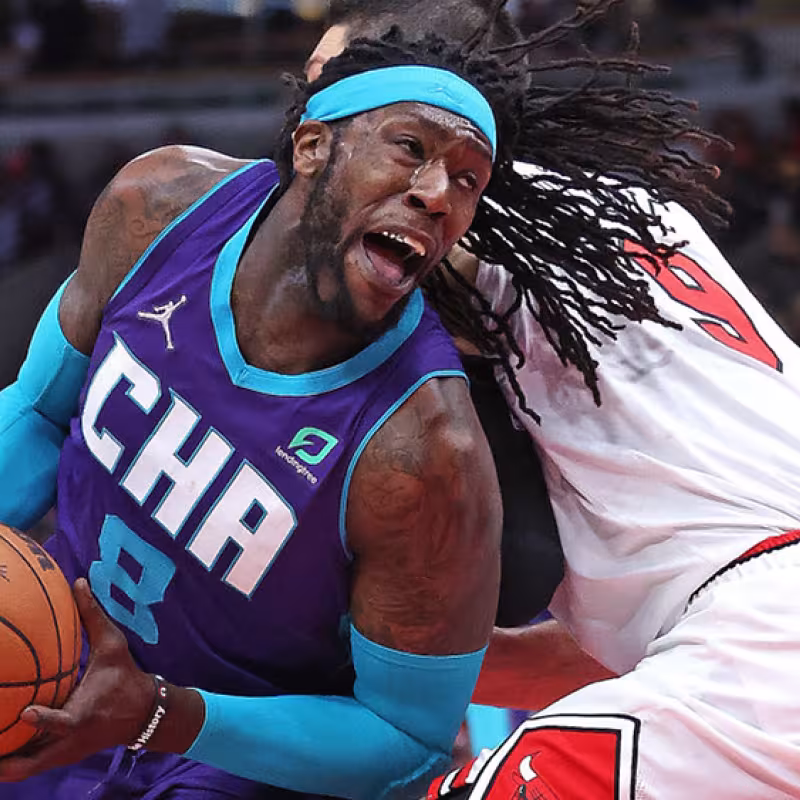 Montrezl Harrell, en un partido contra los Chicago Bulls