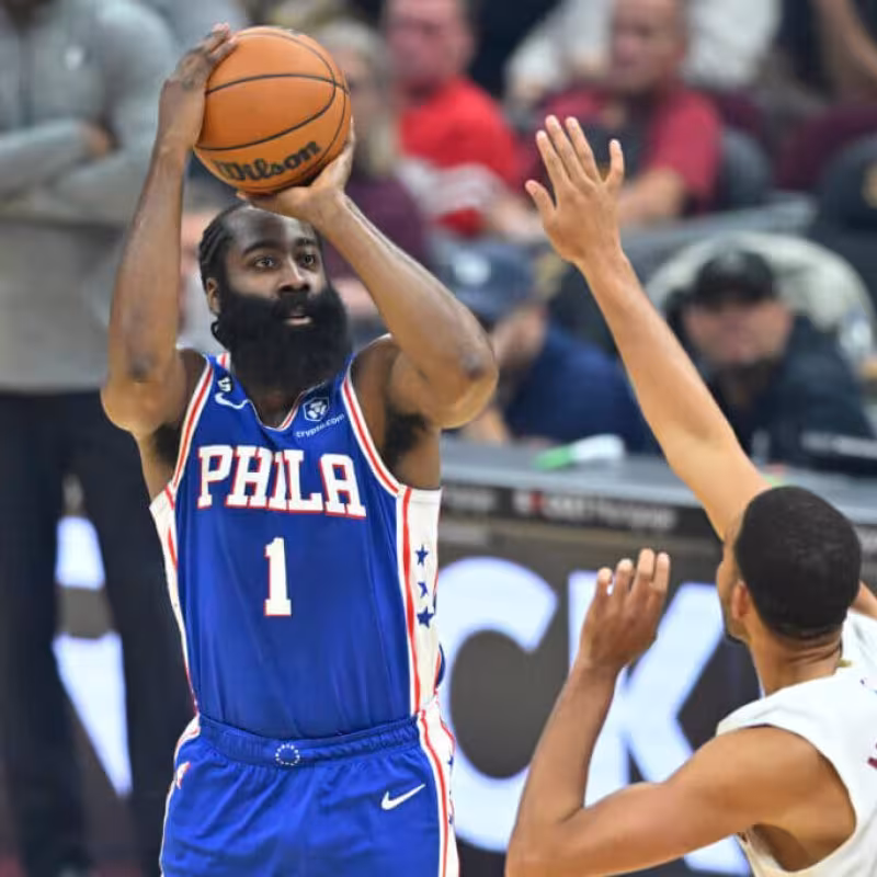 James Harden, en un partido contra los Cleveland Cavaliers