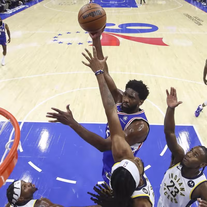 Joel Embiid, en un partido contra Indiana Pacers