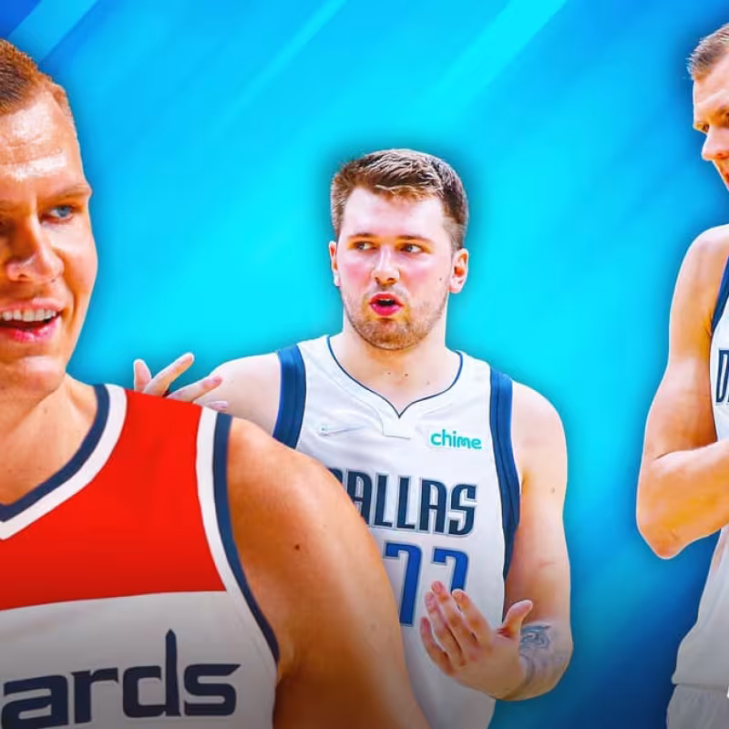 Kristaps Porzingis y Luka Doncic