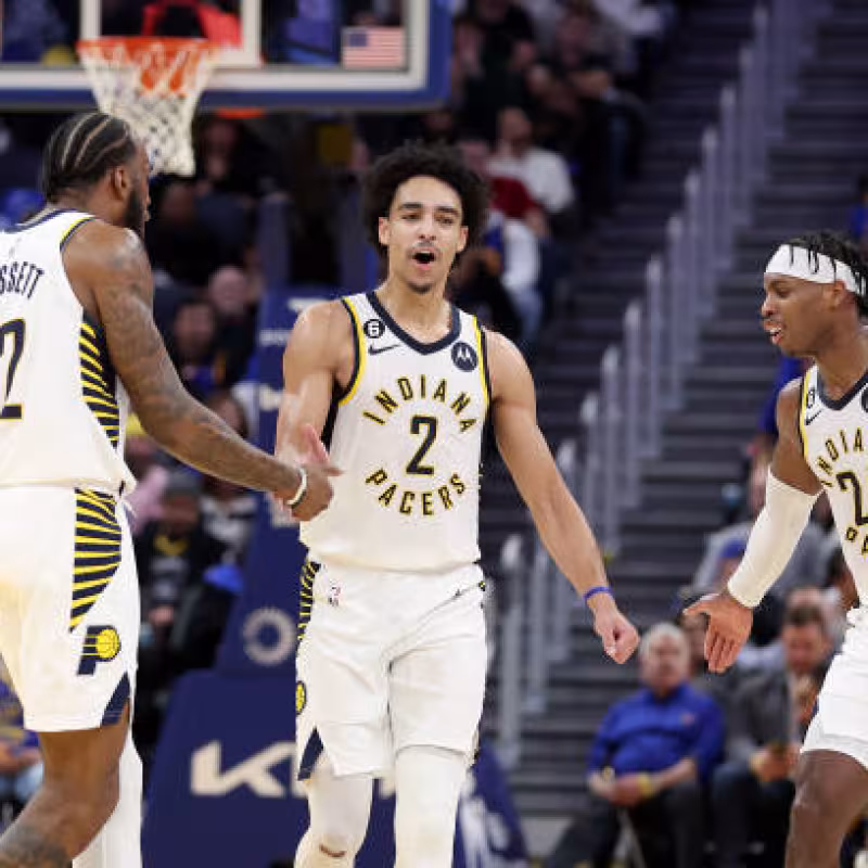 Andrew Nembhard, robo del NBA Draft 2022. Foto: gettyimages