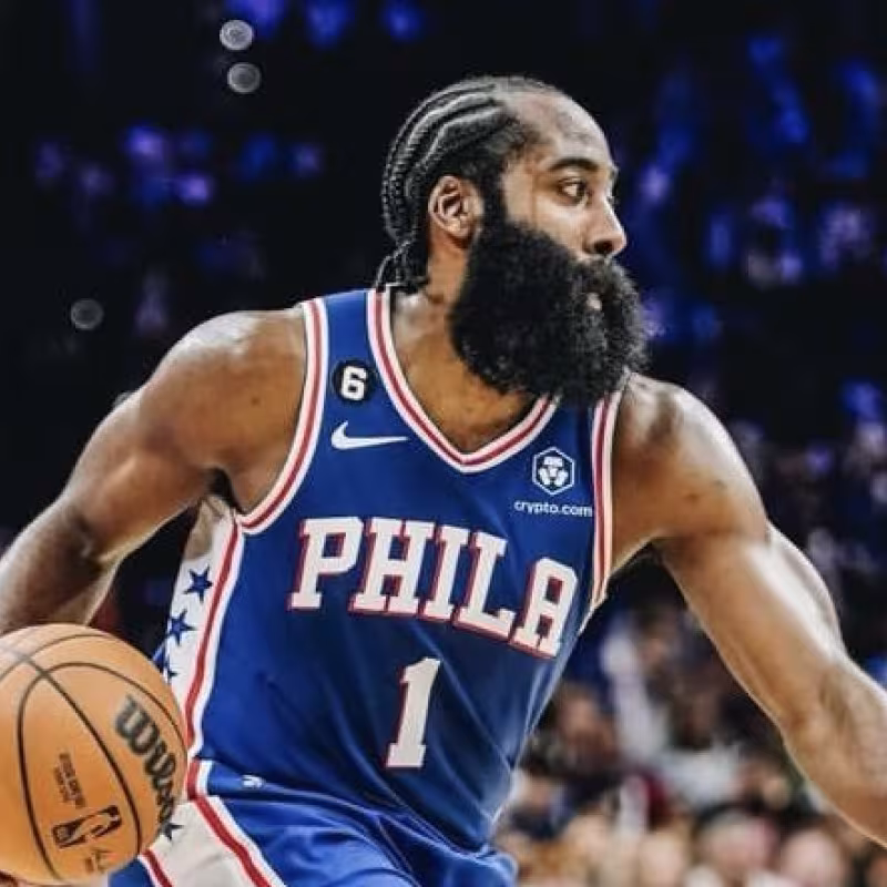 James Harden, jugador de Philadelphia 76ers.