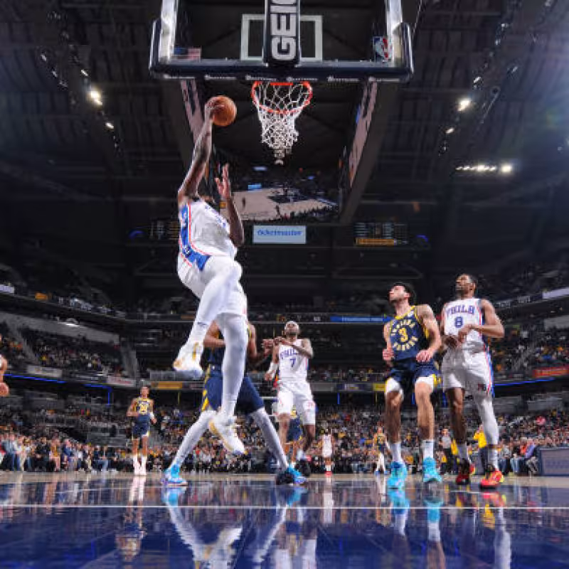 Philadelphia 76ers, duelo con Pacers. Foto: gettyimages