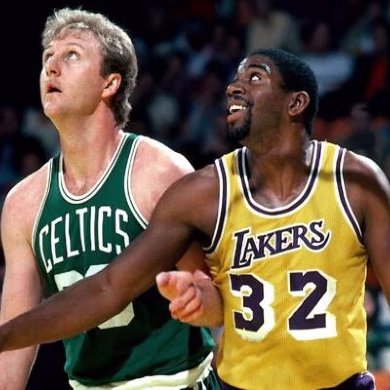 Larry Bird y Magic Johnson
