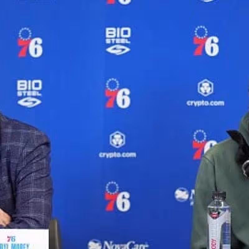 Daryl Morey y James Harden.