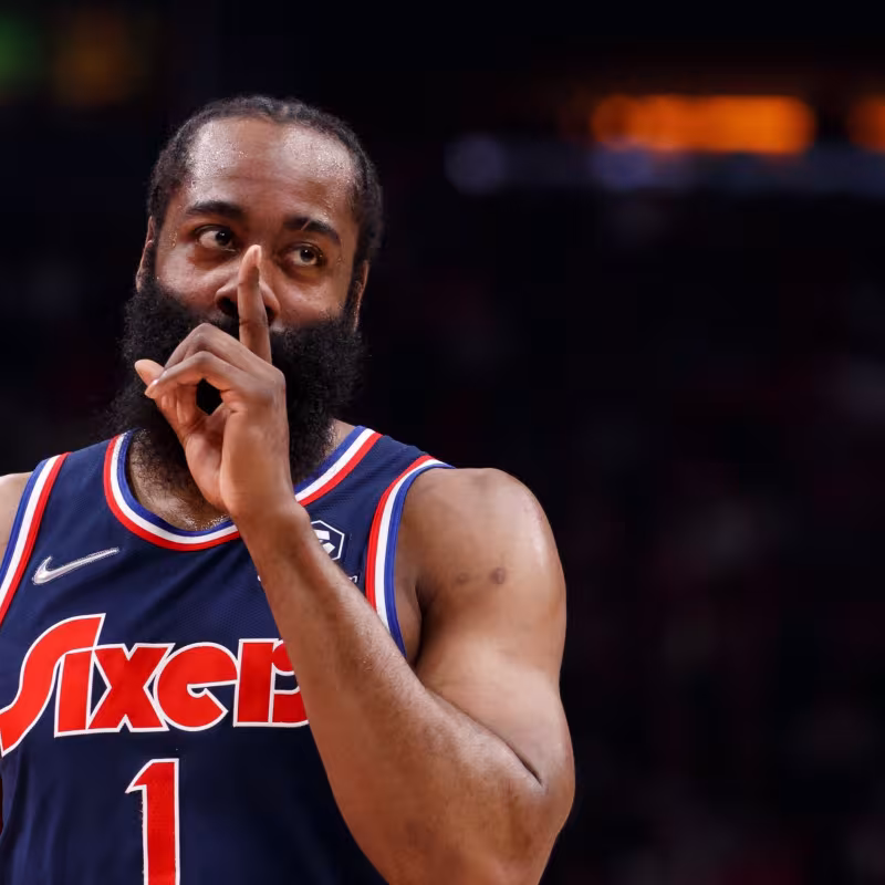 James Harden, jugador de Philadelphia 76ers.