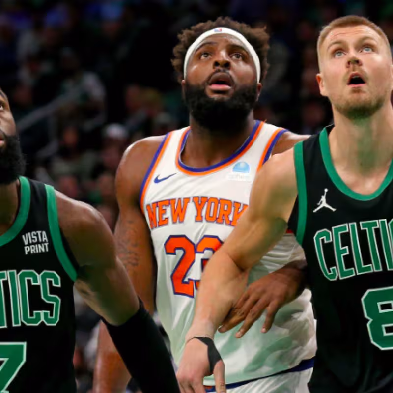 Porzingis y Brown, estrellas de Boston Celtics. 