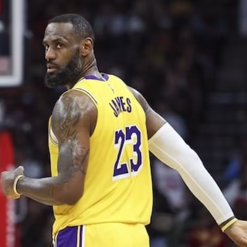 LeBron James, jugador de Los Angeles Lakers.