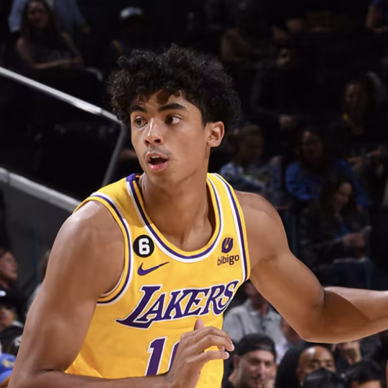 Max Christie, joven talento de Los Angeles Lakers. 