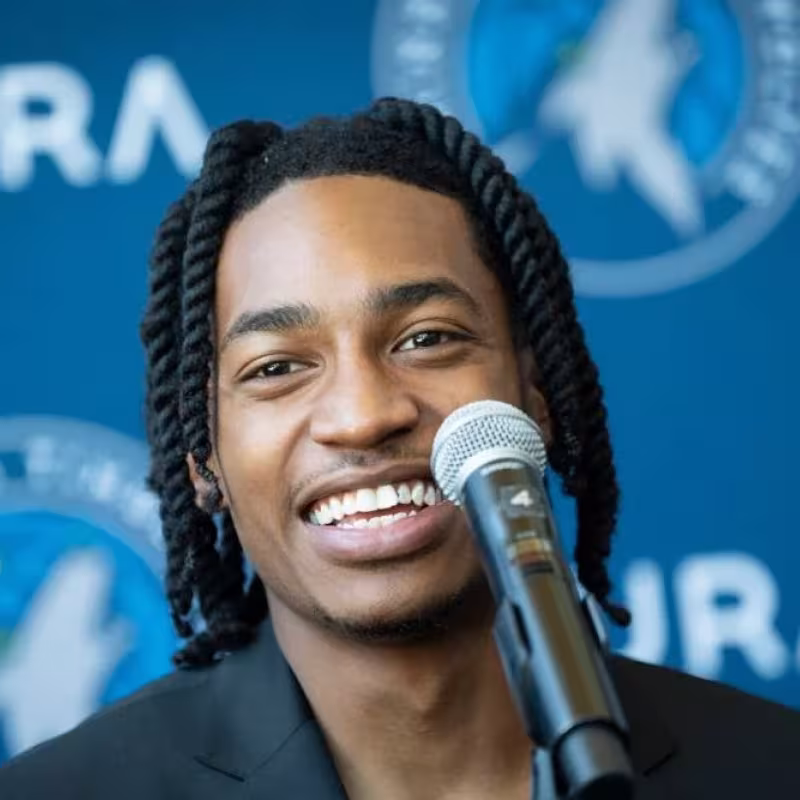 Rob Dillingham, jugador de Minnesota Timberwolves.