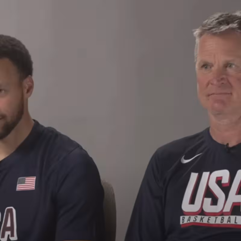 Stephen Curry y Steve Kerr