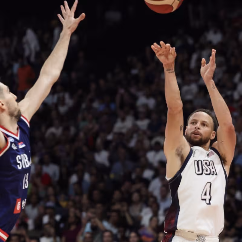 Stephen Curry, clave en el triunfo del Team USA ante Serbia. 