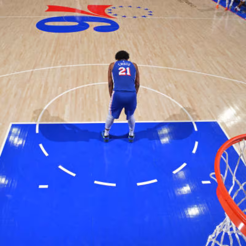 Joel Embiid, presión. Foto: gettyimages