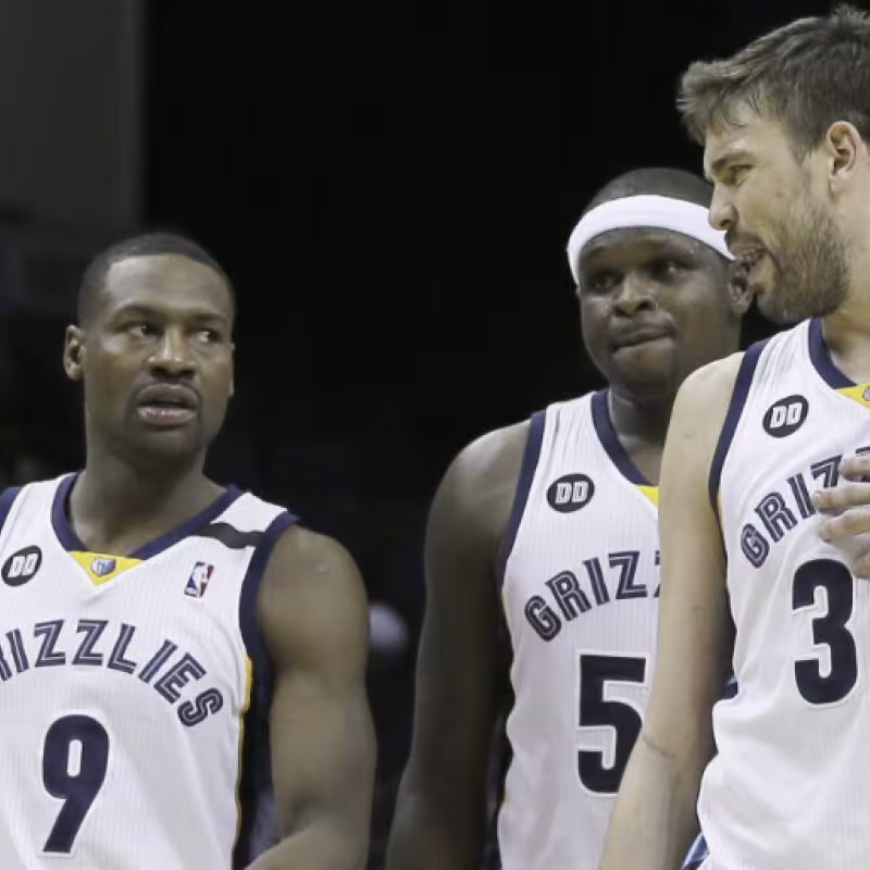 Tony Allen, junto a Marc Gasol y Zach Randolph. 