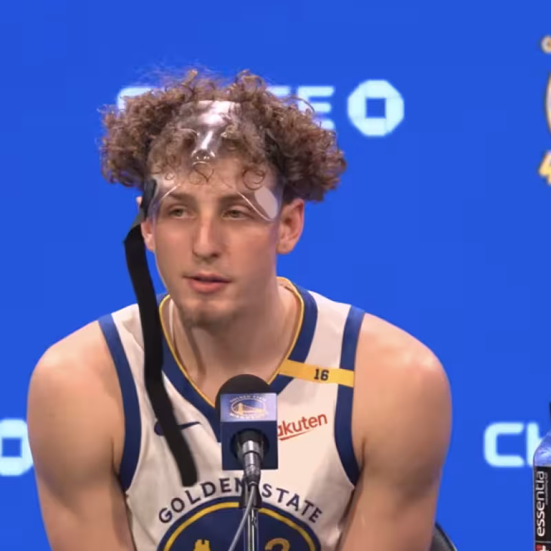Brandin Podziemski, joven estrella de Golden State Warriors.