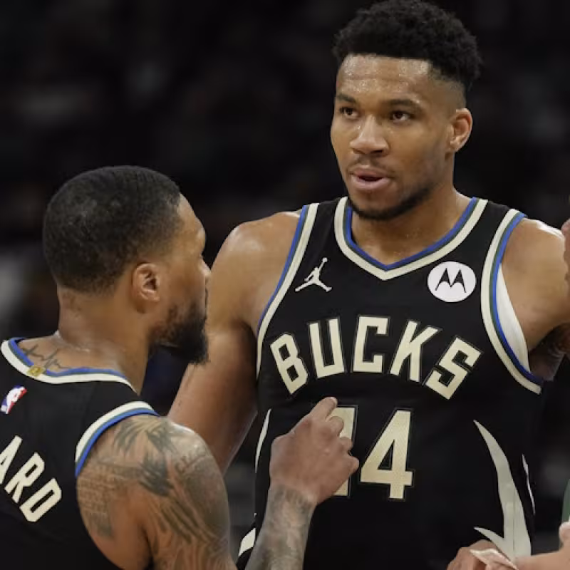 Damian Lillard, Giannis Antetokounmpo, and Doc Rivers
