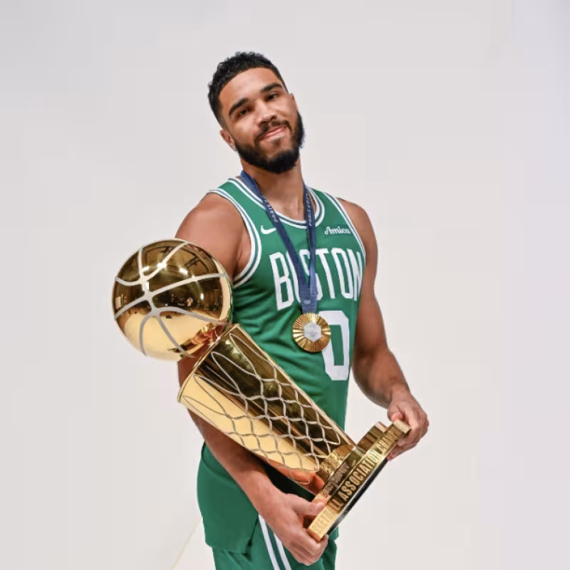 Jayson Tatum, estrella de Boston Celtics. 