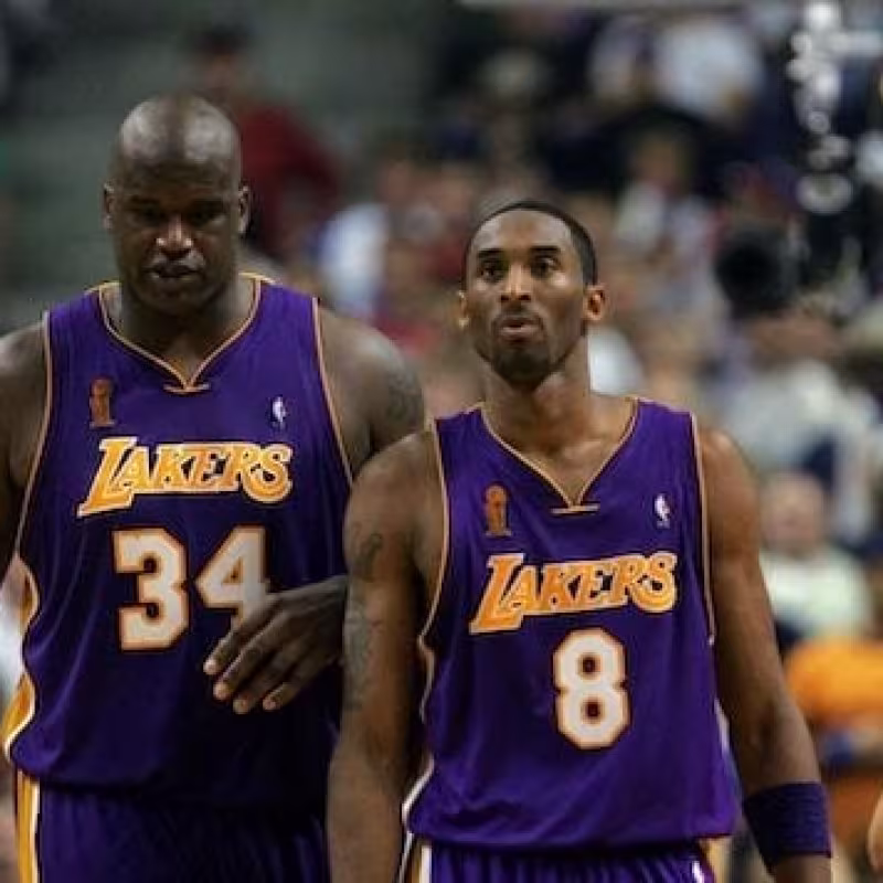 Shaquille O'Neal y Kobe Bryant, dos de los mejores jugadores de la historia de Los Angeles Lakers