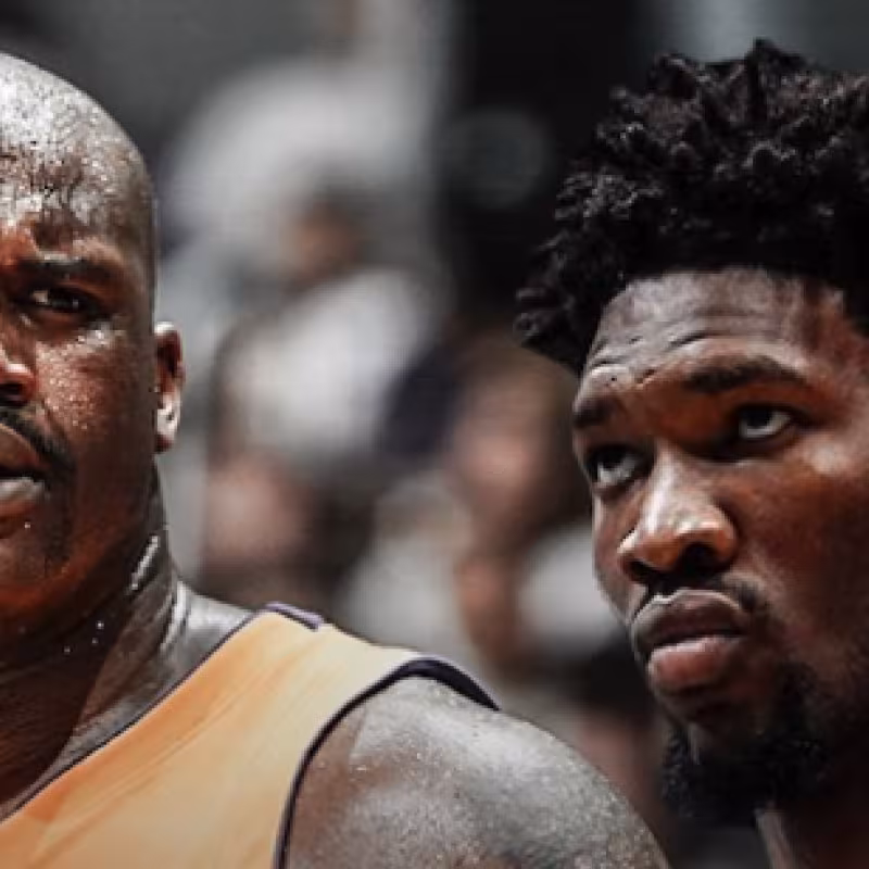 Tremenda rajada de Shaquille O'Neal a Joel Embiid. 