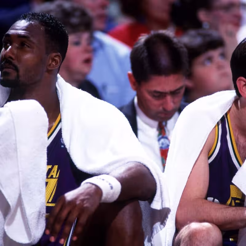 Karl Malone y John Stockton, uno de los mejores dúos de la historia de la NBA
